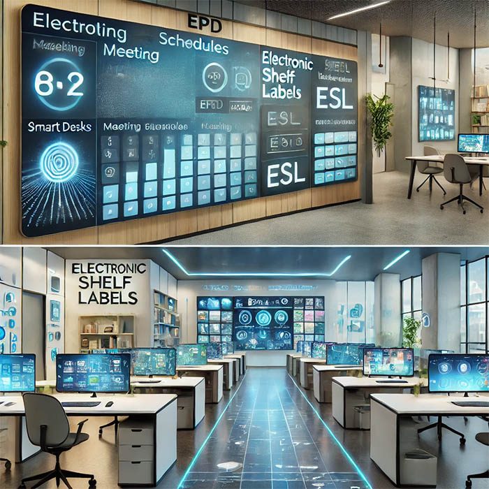 E-Paper-Displays und ESL-Anwendungen in Unternehmensbüros und Bildungseinrichtungen