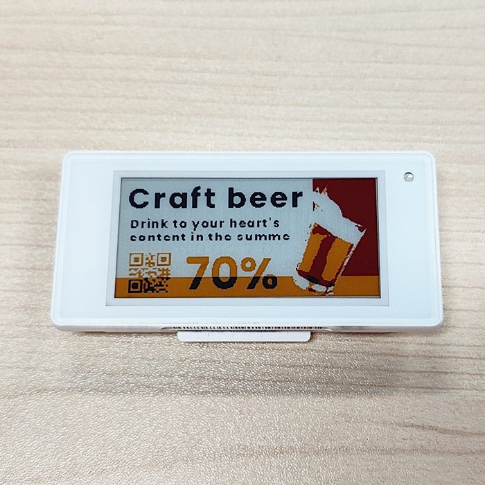 2,13 Zoll 4 Farbe Elektronische Einzelhandel Label Display Farbe Schwarz Weiß Rot Gelb