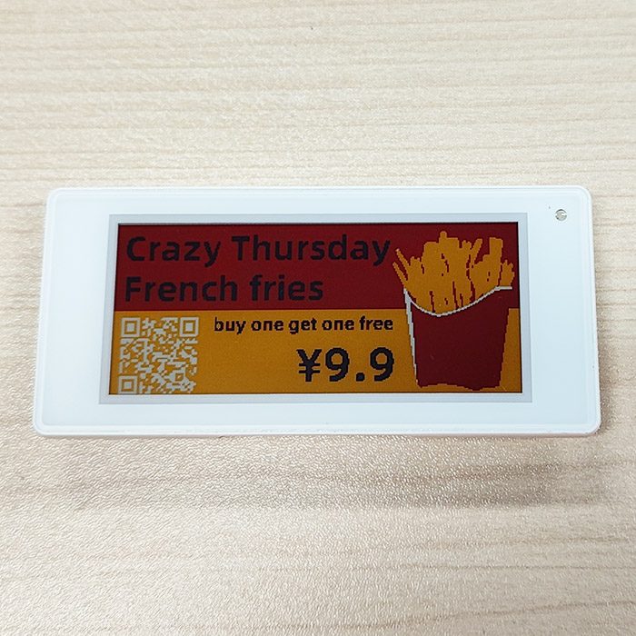 2,9 Zoll 4 Farbe Elektronische Einzelhandel Label Display Farbe Schwarz Weiß Rot Gelb