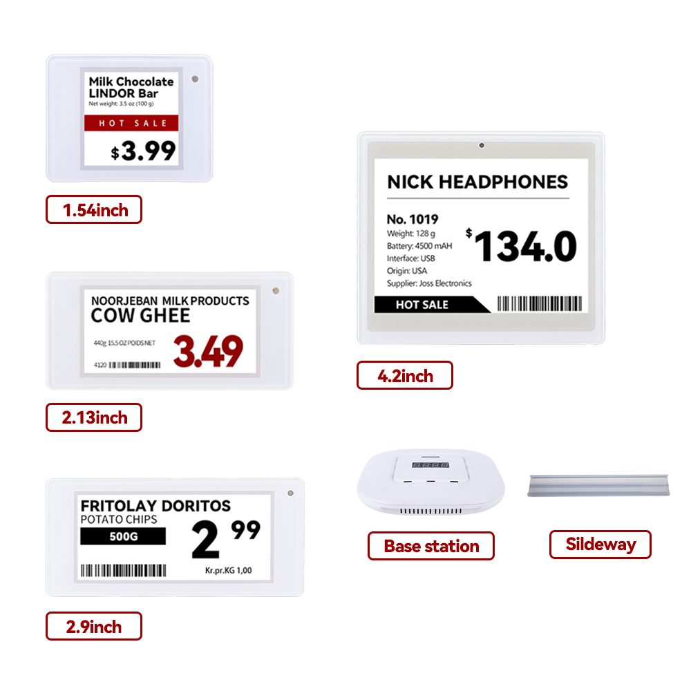Demo-Kits für elektronische Regaletiketten, 10 Stück