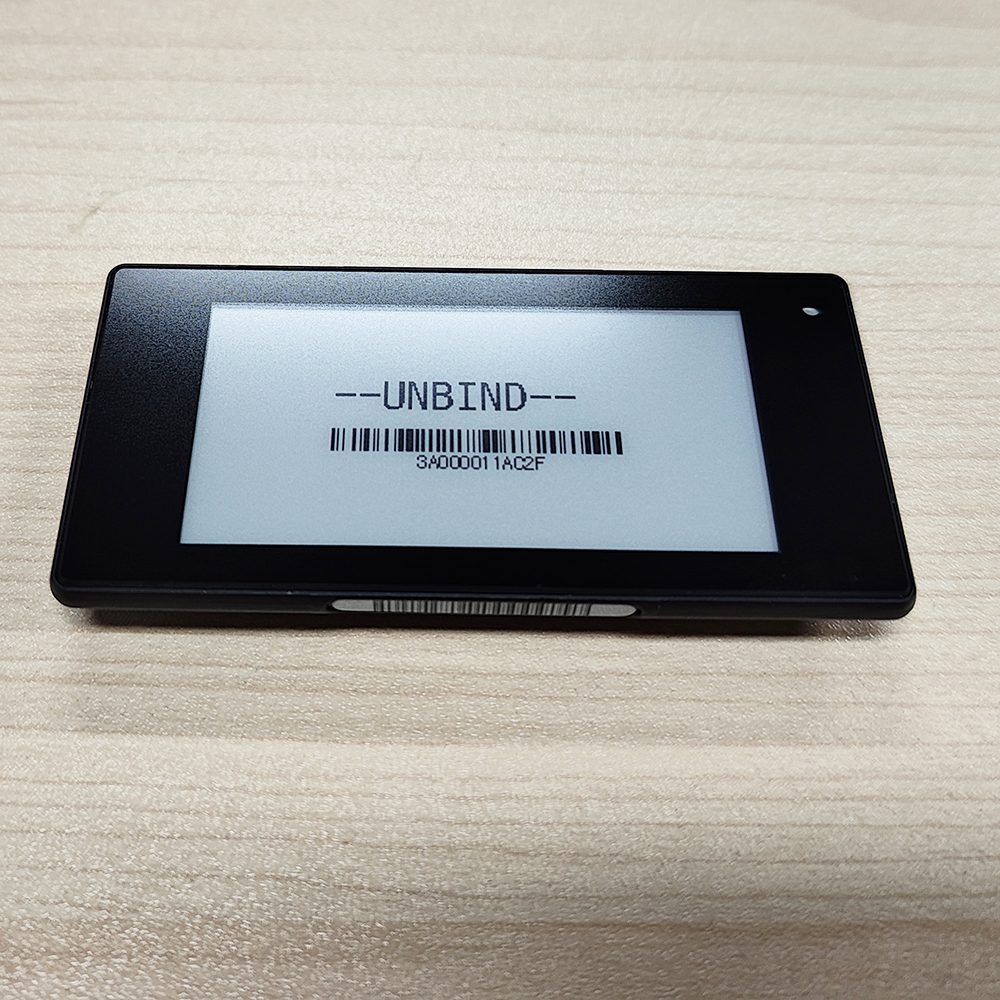 Schwarzes Shell 2,66 Zoll elektronisches Regaletikett